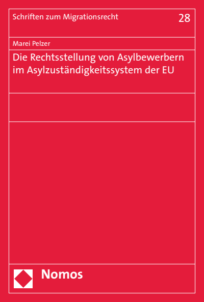 Cover of book: Die Rechtsstellung von Asylbewerbern im Asylzuständigkeitssystem der EU