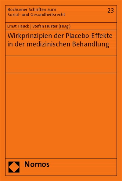 Cover des Buchs: Wirkprinzipien der Placebo-Effekte in der medizinischen Behandlung
