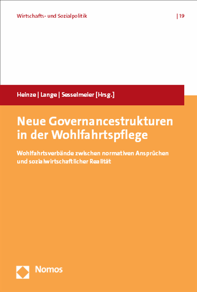 Cover des Buchs: Neue Governancestrukturen in der Wohlfahrtspflege