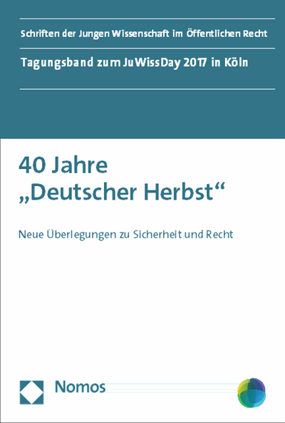 Cover des Buchs: 40 Jahre "Deutscher Herbst"