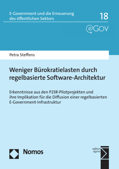 Cover des Buchs: Weniger Bürokratielasten durch regelbasierte Software-Architektur