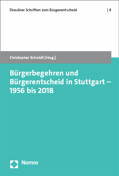 Cover des Buchs: Bürgerbegehren und Bürgerentscheid in Stuttgart - 1956 bis 2018