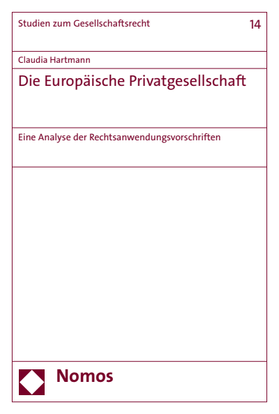 Cover des Buchs: Die Europäische Privatgesellschaft
