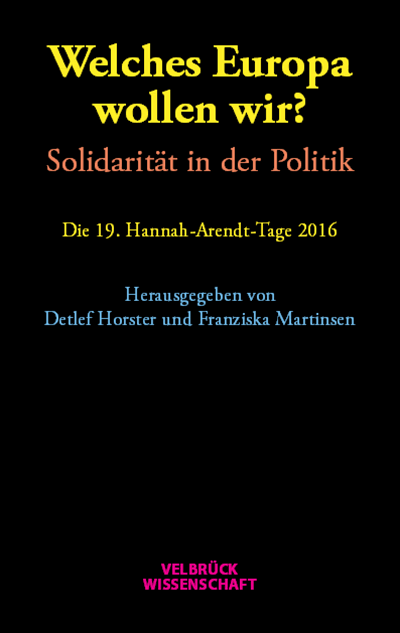 Cover des Buchs: Welches Europa wollen wir?