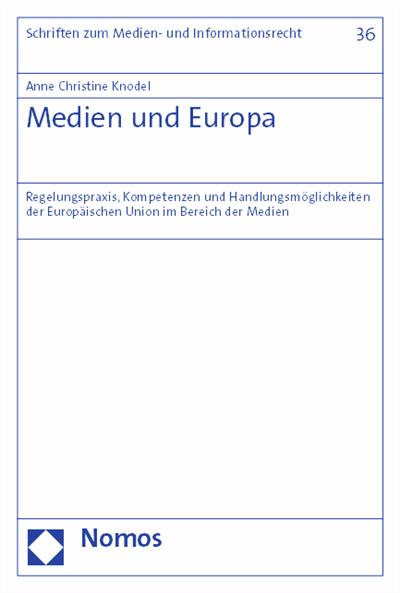 Cover des Buchs: Medien und Europa