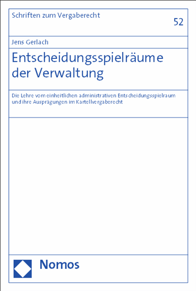 Cover of book: Entscheidungsspielräume der Verwaltung