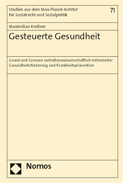 Cover des Buchs: Gesteuerte Gesundheit