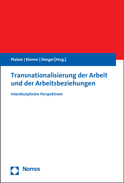 Cover des Buchs: Transnationalisierung der Arbeit und der Arbeitsbeziehungen