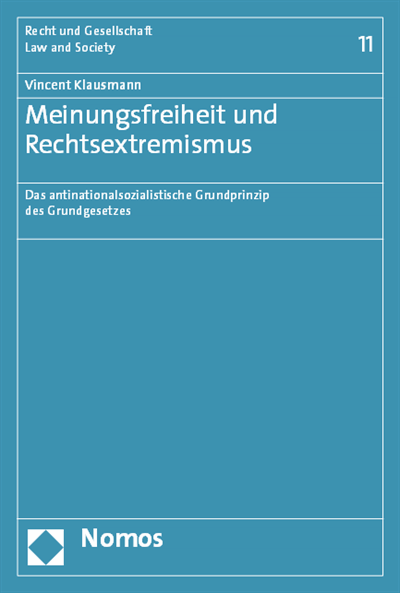 Cover of book: Meinungsfreiheit und Rechtsextremismus