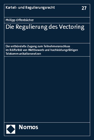 Cover of book: Die Regulierung des Vectoring