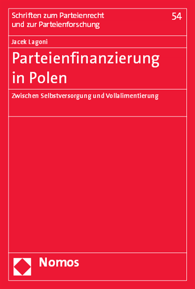 Cover des Buchs: Parteienfinanzierung in Polen