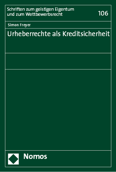 Cover des Buchs: Urheberrechte als Kreditsicherheit