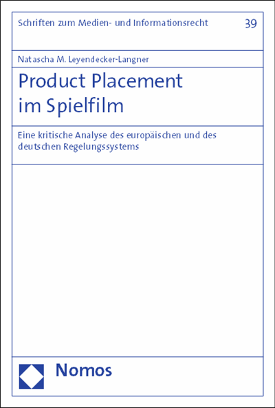 Cover des Buchs: Product Placement im Spielfilm