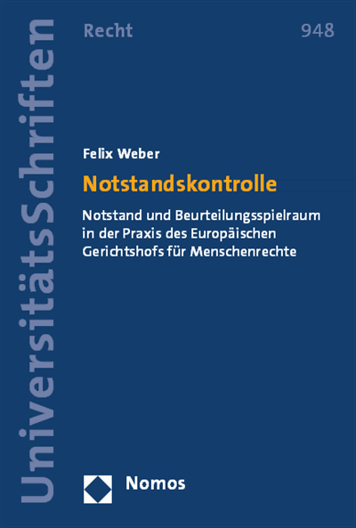 Cover des Buchs: Notstandskontrolle