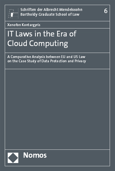 Cover des Buchs: IT Laws in the Era of Cloud-Computing