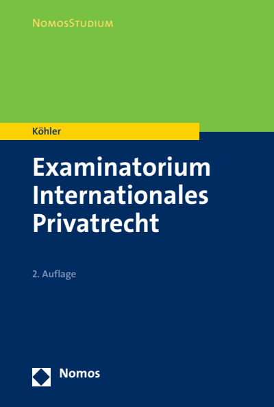 Cover des Buchs: Examinatorium Internationales Privatrecht