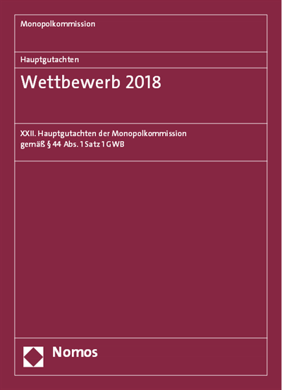 Cover of book: Hauptgutachten. Wettbewerb 2018
