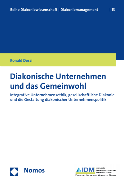 Cover des Buchs: Diakonische Unternehmen und das Gemeinwohl