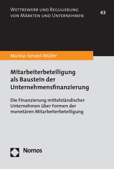 Cover des Buchs: Mitarbeiterbeteiligung als Baustein der Unternehmensfinanzierung