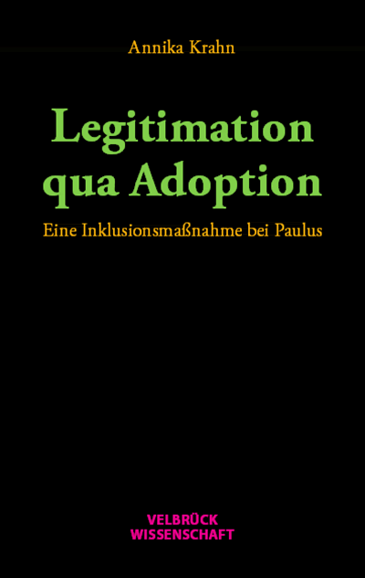 Cover des Buchs: Legitimation qua Adoption