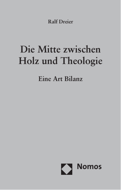 Cover des Buchs: Die Mitte zwischen Holz und Theologie