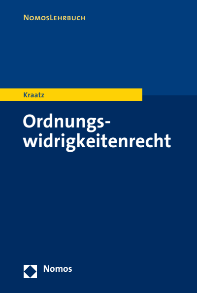 Cover des Buchs: Ordnungswidrigkeitenrecht