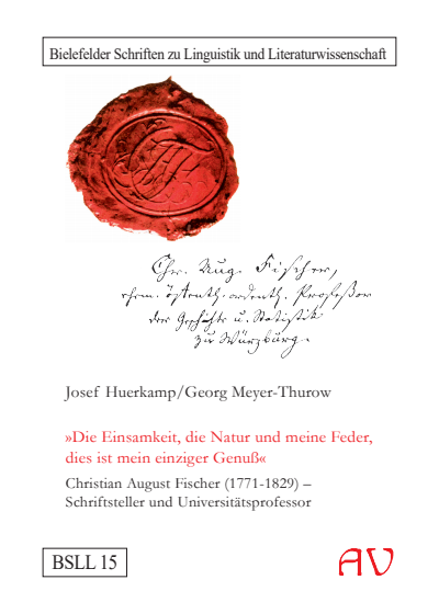 Cover des Buchs: Die Einsamkeit, die Natur und meine Feder, dies ist mein einziger Genuss