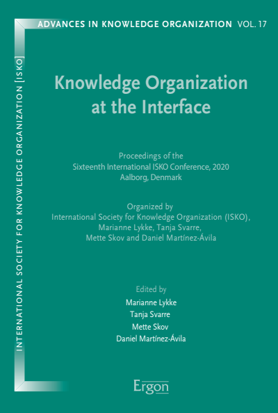 Cover des Buchs: Knowledge Organization at the Interface