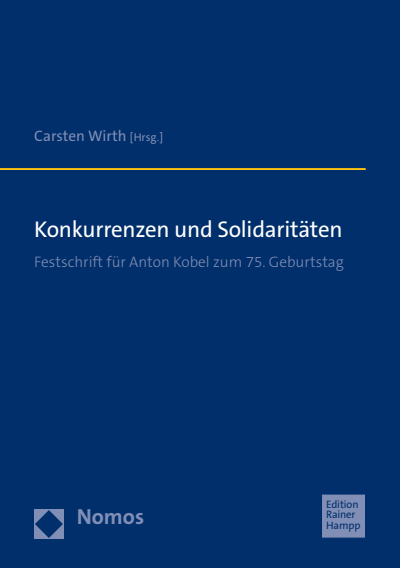 Cover des Buchs: Konkurrenzen und Solidaritäten