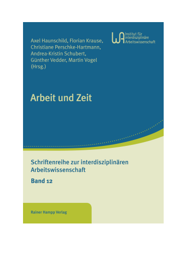 Cover des Buchs: Arbeit und Zeit