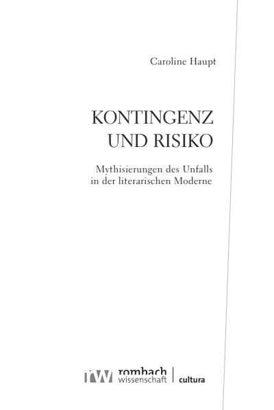 Cover des Buchs: Kontingenz und Risiko