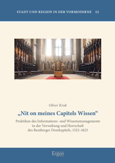 Cover des Buchs: „Nit on meines Capitels Wissen“