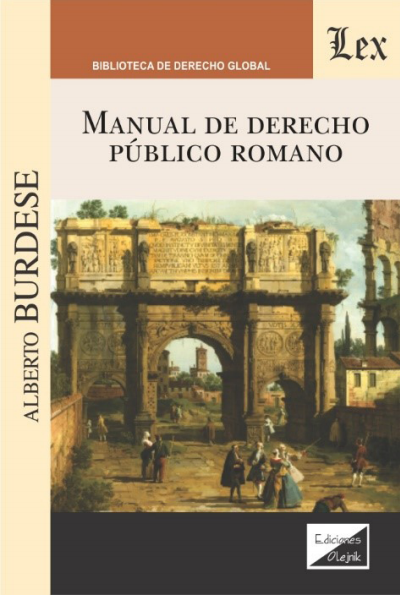 Cover des Buchs: Manual de derecho público romano